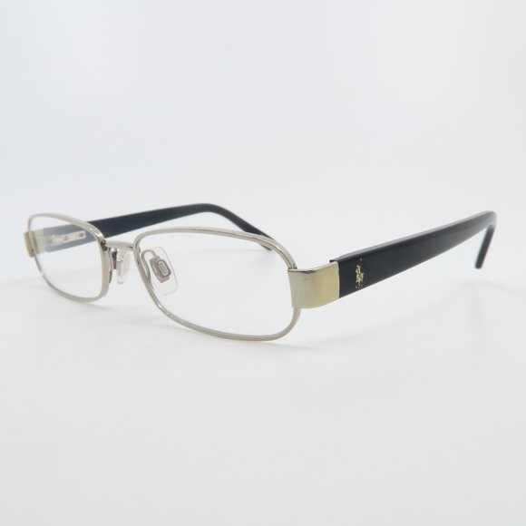 Polo Ralph Lauren Other - Polo Ralph Lauren Silver Metal-Black Acetate Rectangle Kids Eyeglasses.
